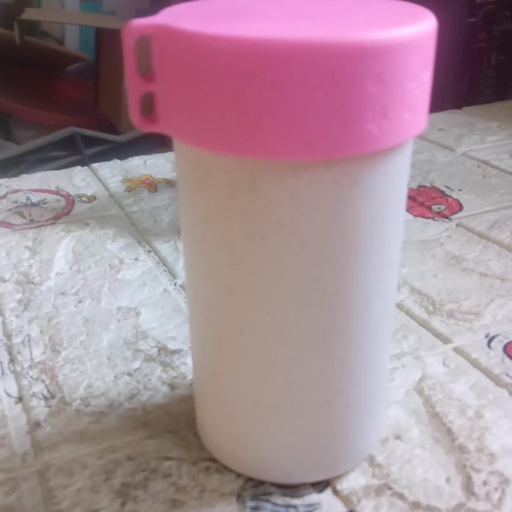 12683 Travel Coffee Cup Portable Water Bottle Wheat Straw Coffee Tea Mug Coffee Mug With Lids For Coffee Tea (300 Ml Approx)