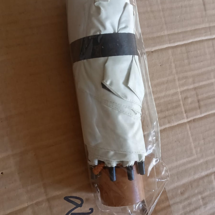 3-fold Sun  Rain Protective Solid Foldable Umbrella (1 Pc)