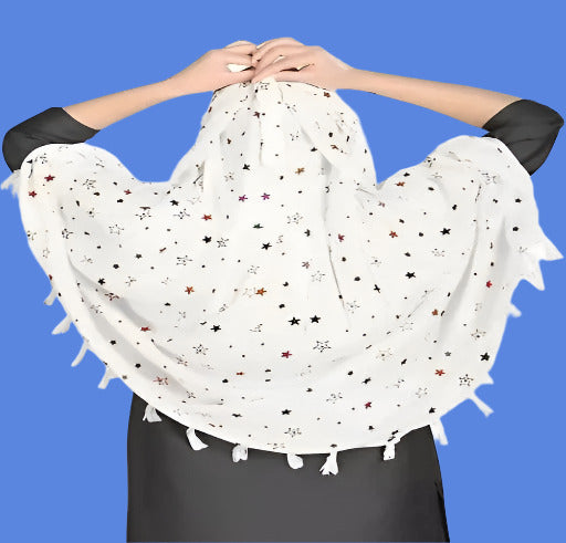 THINKWELL Ready Stiched to wear Long Stylish Scarves&Stoles Cum Mask for Woman or Girl - Springkart 