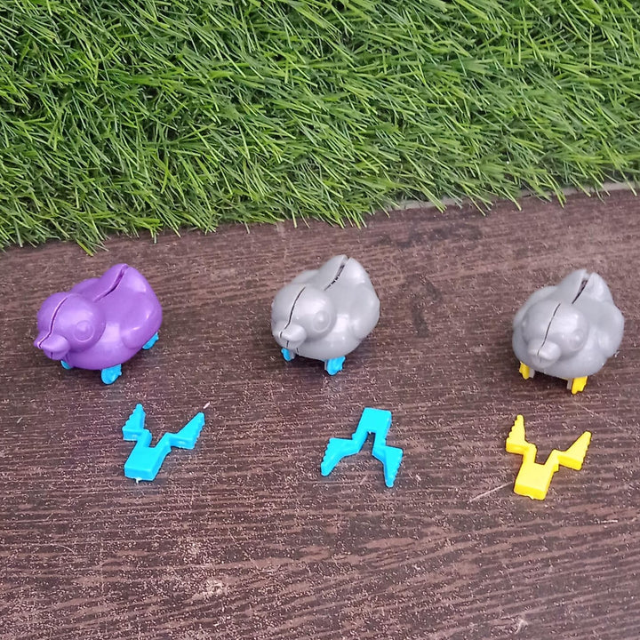 Small Push Back Duck Toy Ejectable Spring Tail Duck Small Diy Duck Toy