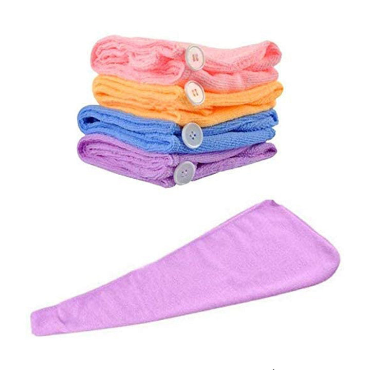 1408 Quick Turban Hair-drying Absorbent Microfiber Toweldry Shower Caps