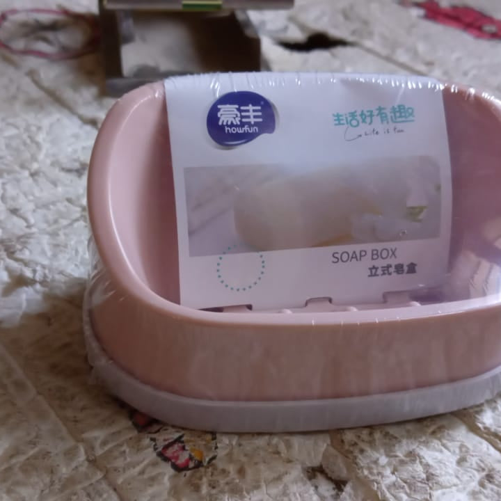 17509 Soap Container Soap Box Household Kitchen And Bathroom Can Use Pp Material Drain Box Double Soap Dish For Bathroom Shower Home Outdoor Camping (1 Pc)