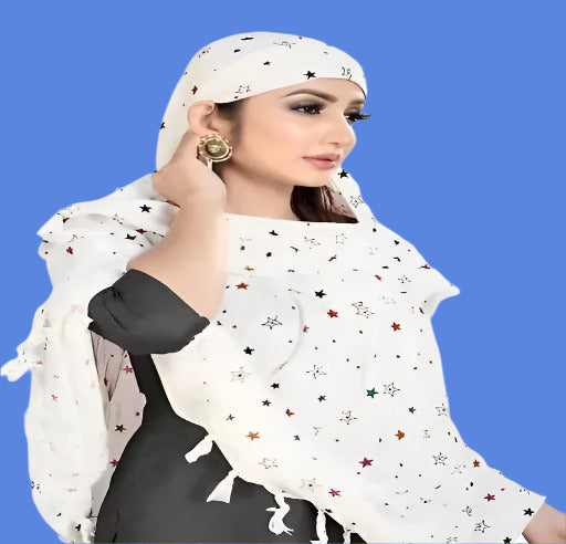 THINKWELL Ready Stiched to wear Long Stylish Scarves&Stoles Cum Mask for Woman or Girl - Springkart 