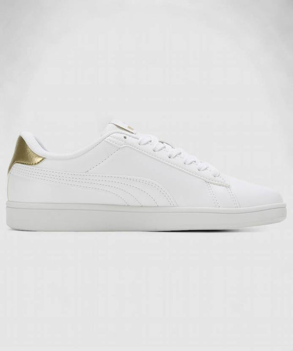 Puma SMASH WNS V1 PUMA White-Metallic Go Women's Lifestyle Shoes-39564201