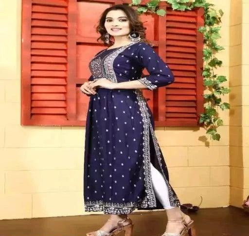 Women Straight Printed Kurti - Springkart 