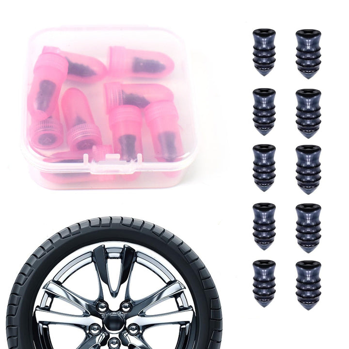 Tire Repair Rubber Nail Car Tire Repair Nails Tire Repair Pink (10 Pcs Set)