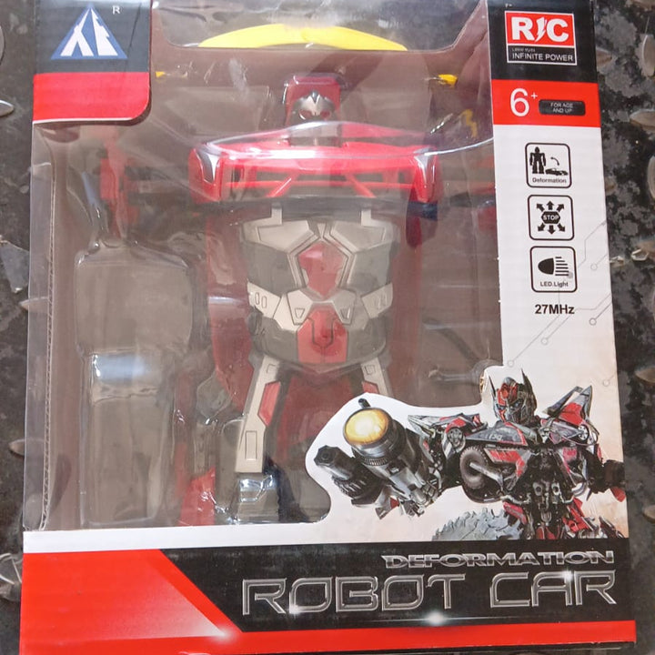 2 In 1 Automatic Robot Converted Remote Control Car With Light Scale 360drifting Deformation Robot Car Toy Kids Boys Robot Convertunique Toy For Boys (1 Pc)