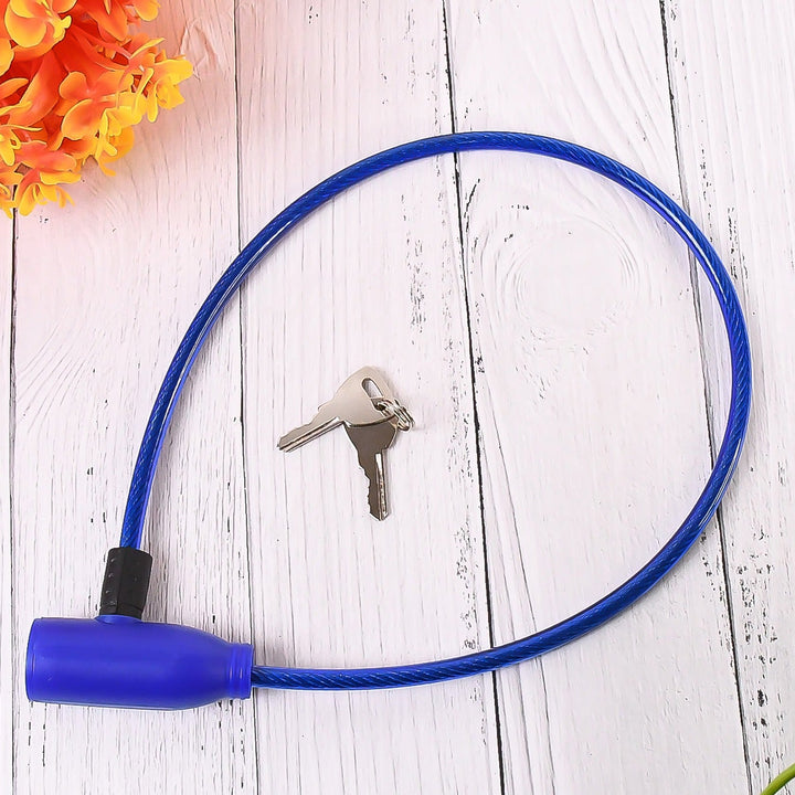 Heavy Duty Multipurpose Steel Cable Safety Lock With 2 Keys (1 Pc)