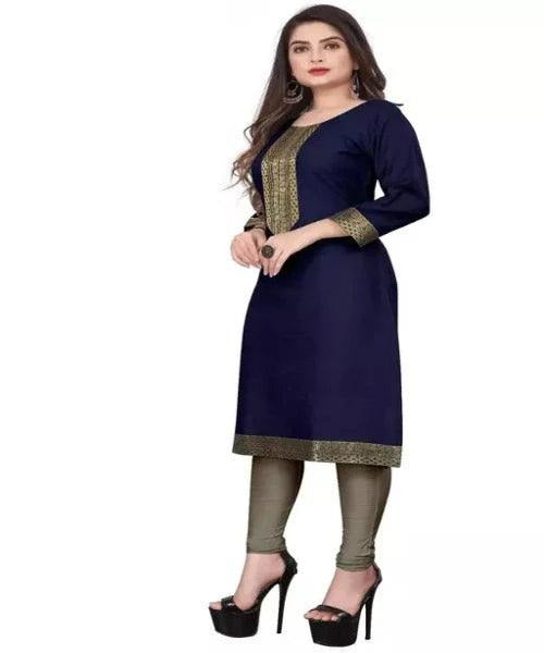 stylelist kurti with work - Springkart 