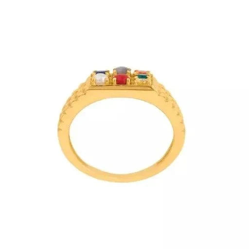 STYLISH MEN FINGER RINGS GOLD PLATED - Springkart 