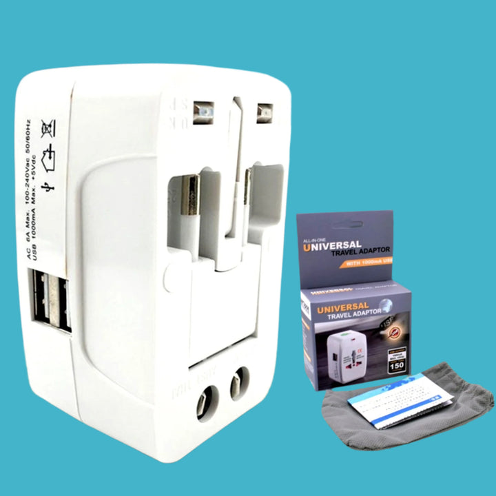 12671 All-in-one Universal Worldwide Travelling Ac Adaptor Plug (Au  Uk  Us  Eu) International Power Charger Electric Usb Power Plug Socket Adapter Converter (1 Pc)