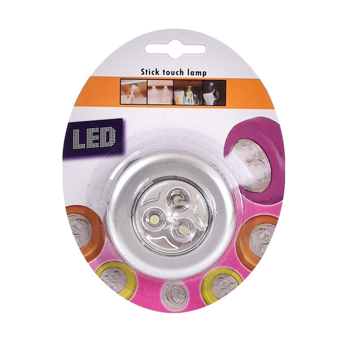 1721 3 Led Cordless Stick Tap Wardrobe Touch Light Lamp