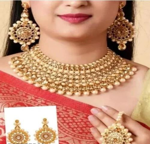 Sukkhi Necklace Set,Jewellery Set,Choker Necklace & Earrings set,Har Sat,Patwa,Jewellery - Springkart 