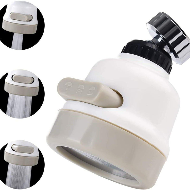 1589 Rotatable Splash Proof 3 Modes Water Saving Nozzle Filter Faucet Sprayer
